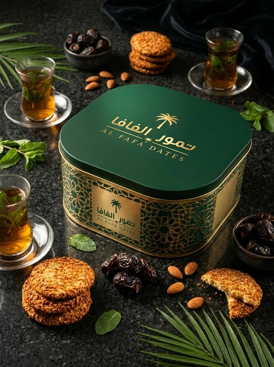علب المعمول الفاخرة المحفورة